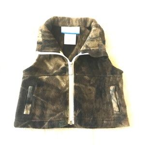🔴 Columbia Camouflage Fleece Vest for Infants